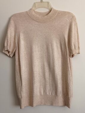 Stitch + Feather High Neck Top